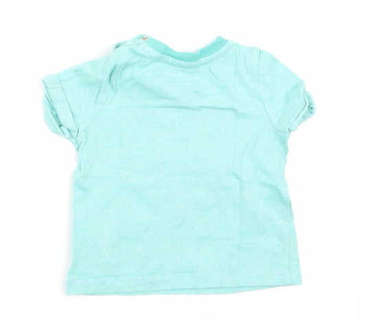 Florence and Fred Boys Green Basic T-Shirt Size 3-6 Months