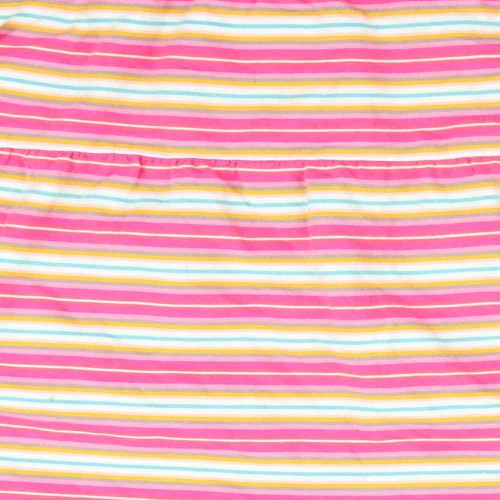 Mini Boutique Girls Pink Striped Tunic Blouse Size 4-5 Years