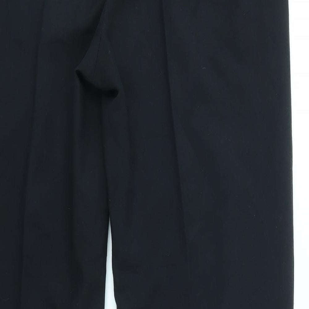 M&S Womens Black Dress Pants Trousers Size 10 L30 in