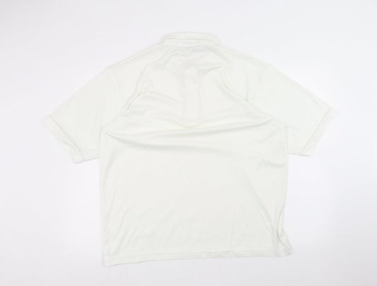 ted taylor Mens White Polo Size XL