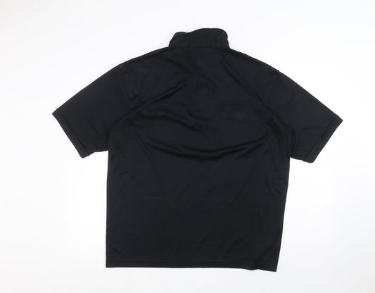 ted taylor Mens Black Polo Size XL