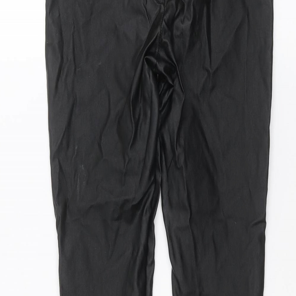 Boohoo Womens Black Trousers Size 6 L26 in