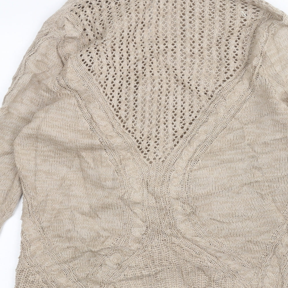 BHS Womens Beige Cardigan Jumper Size 12