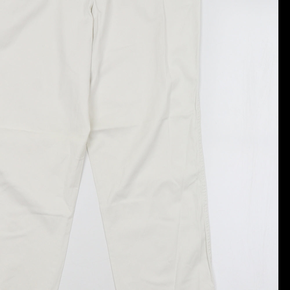Gap Womens White Trousers L25 in