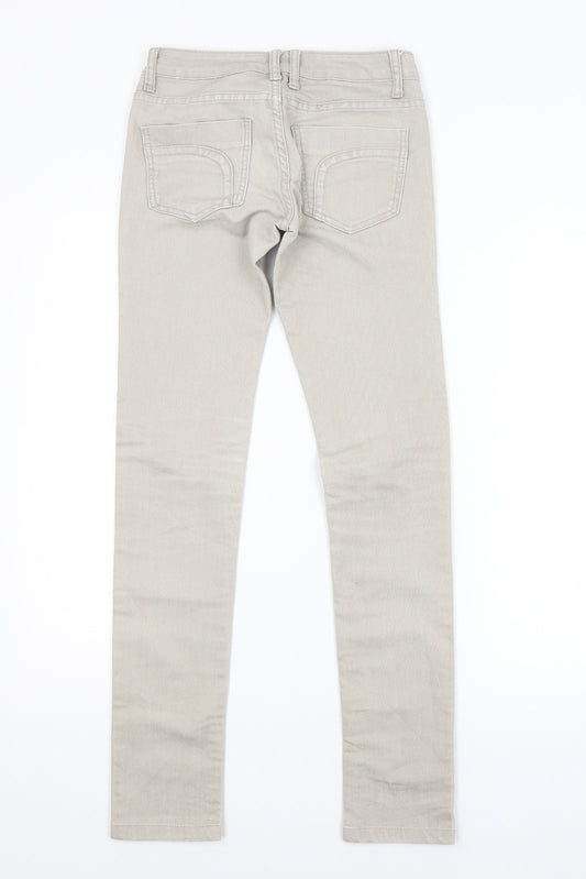 Preworn Womens Grey Skinny Jeans Size 6 L31 in