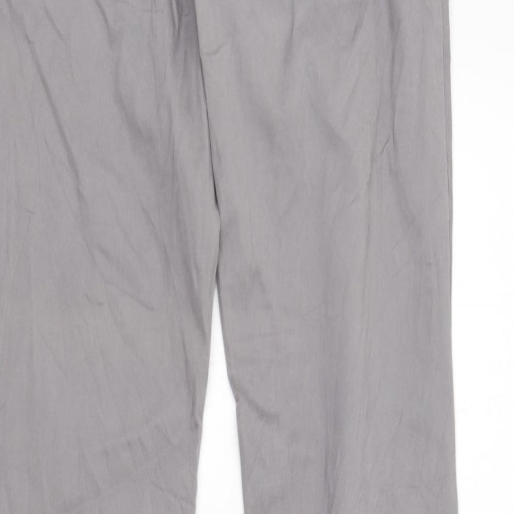 Preworn Womens Grey Chino Trousers Size 8 L33 in