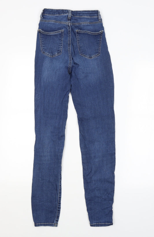 TALLY WEiJL Womens Blue Skinny Jeans Size 8 L28 in