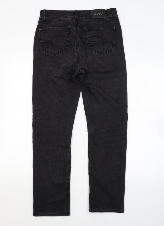Angels Womens Grey Straight Jeans Size 10 L27 in