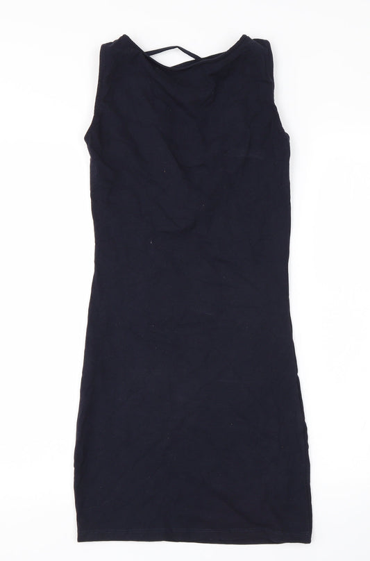 Megi Womens Blue Tank Dress Size S