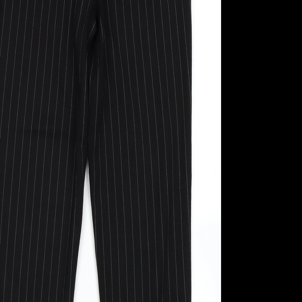 F&F Womens Black Trousers Size 6 L26 in
