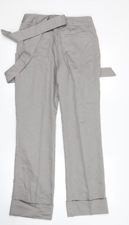 Top Secret Womens Grey Trousers Size 8 L30 in