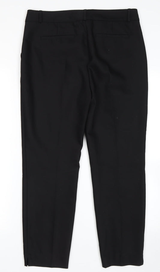 Hallhubner Womens Black Trousers Size 10 L26 in