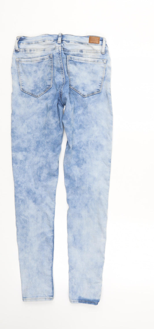 TALLY WEiJL Womens Blue Denim Tapered Jeans Size 8 L29 in