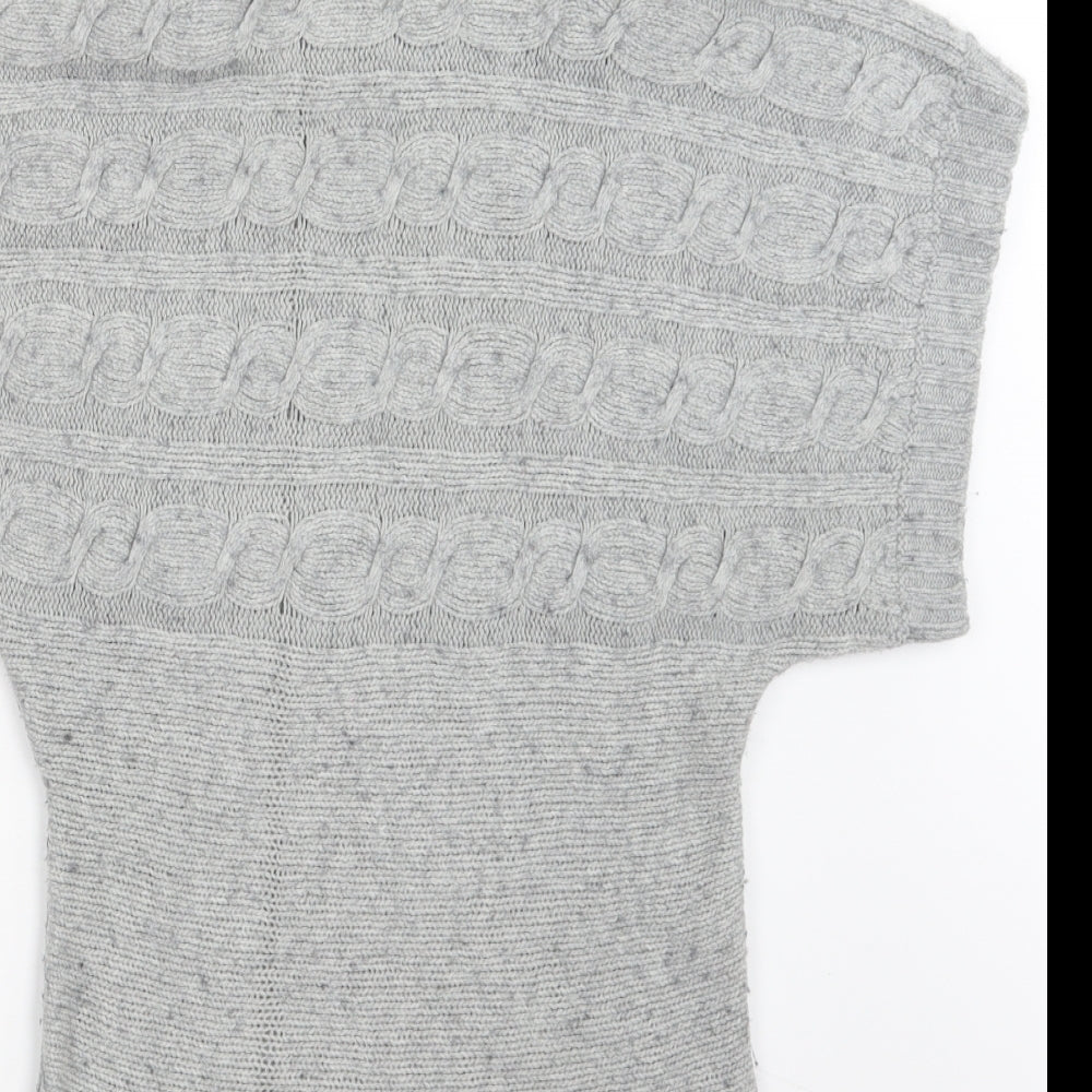 Matalan Womens Grey Knit Pullover Jumper Size 10