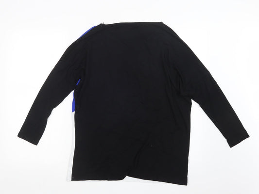 Select Womens Black Basic T-Shirt Size 14