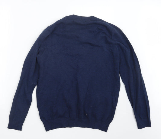 TU Mens Blue Knit Pullover Jumper Size M