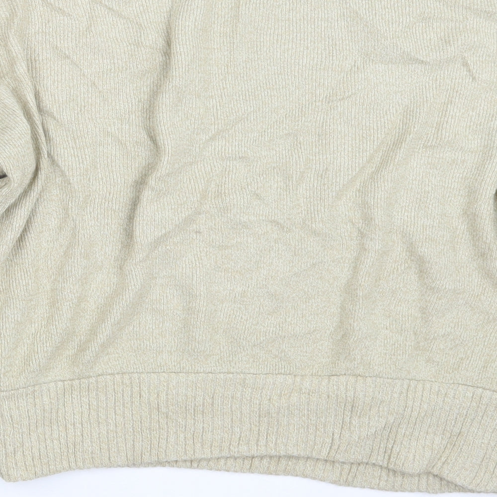 Boohoo Womens Beige Knit Pullover Jumper Size M