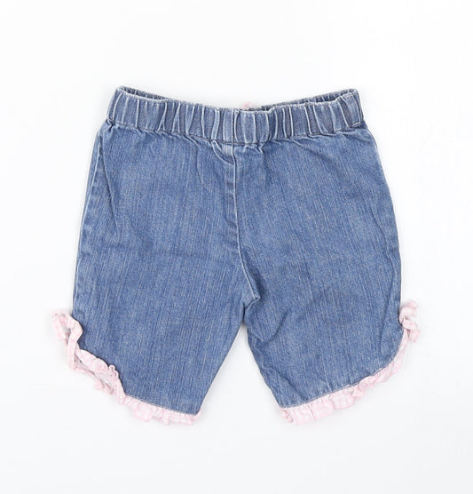 Starting Out Girls Blue Denim Cropped Jeans Size 9 Months