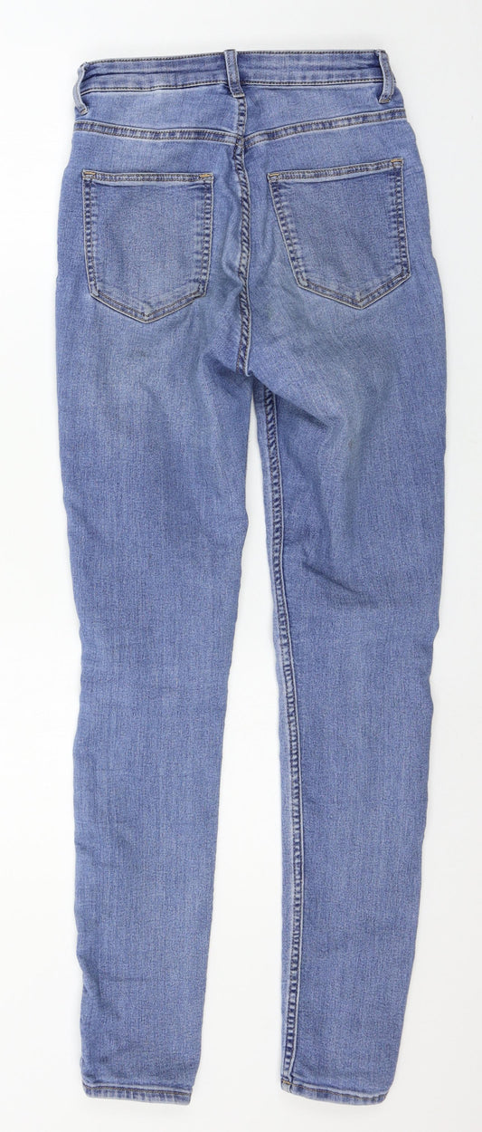 Divided Womens Blue Denim Skinny Jeans Size 6 L29 in