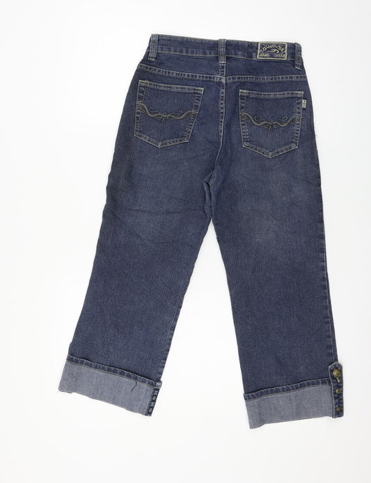 Kai Weishi Womens Blue Denim Cropped Jeans Size 28 in L22 in