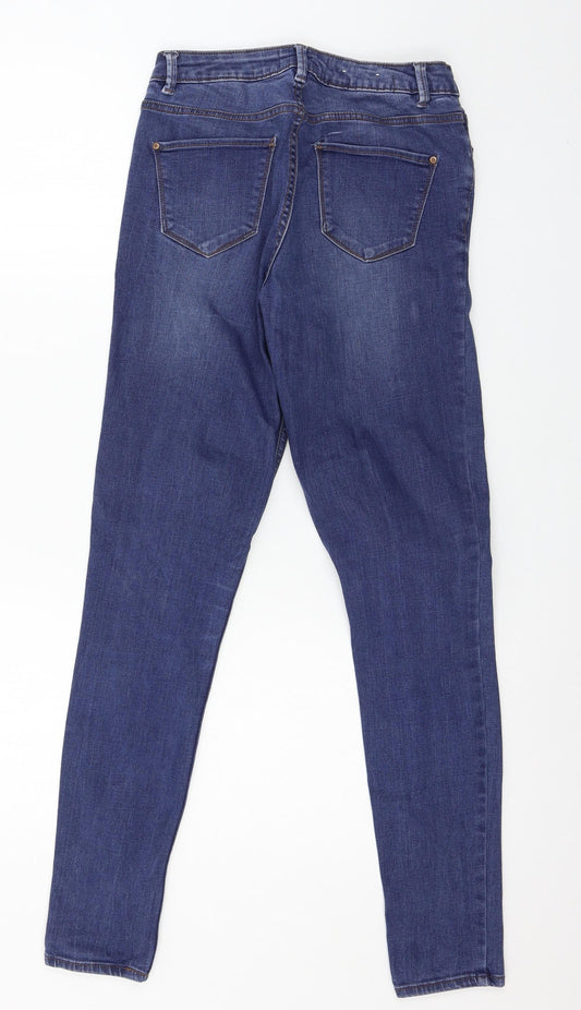 New Look Womens Blue Denim Skinny Jeans Size 8 L30 in