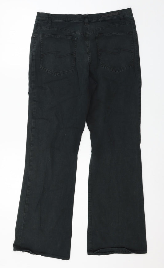 Claire DK Womens Green Denim Straight Jeans Size 32 in L28 in