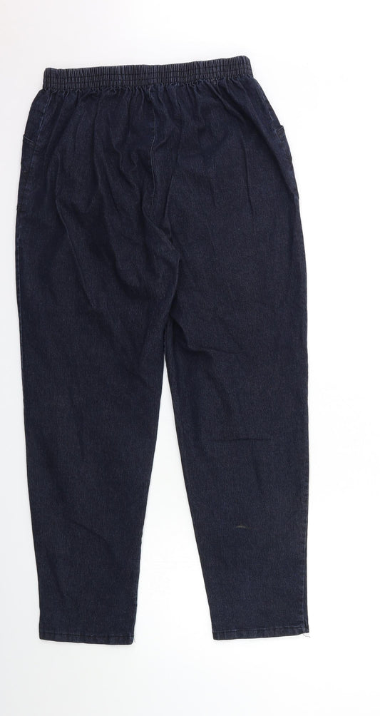 Preworn Womens Blue Denim Straight Jeans Size 32 in L26 in
