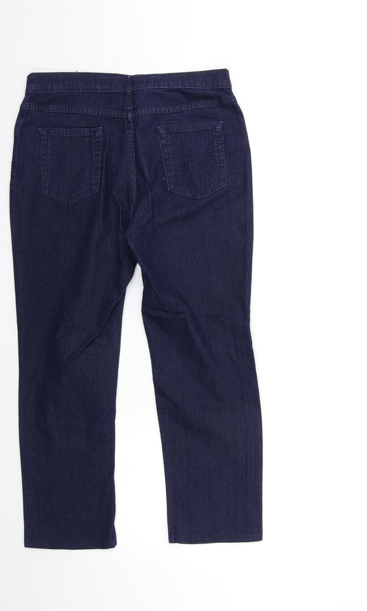 Preworn Womens Blue Denim Straight Jeans Size 30 in L25 in