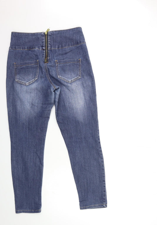 Pieces Womens Blue Denim Skinny Jeans Size M L27 in