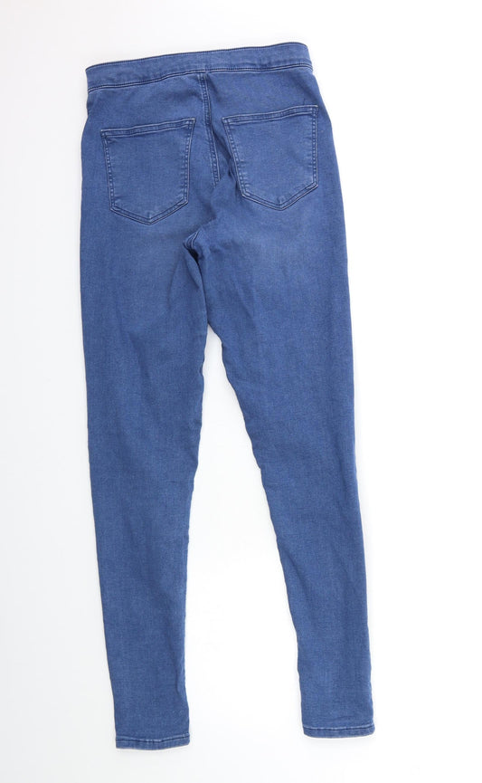 Topshop Womens Blue Denim Skinny Jeans Size 30 in L34 in