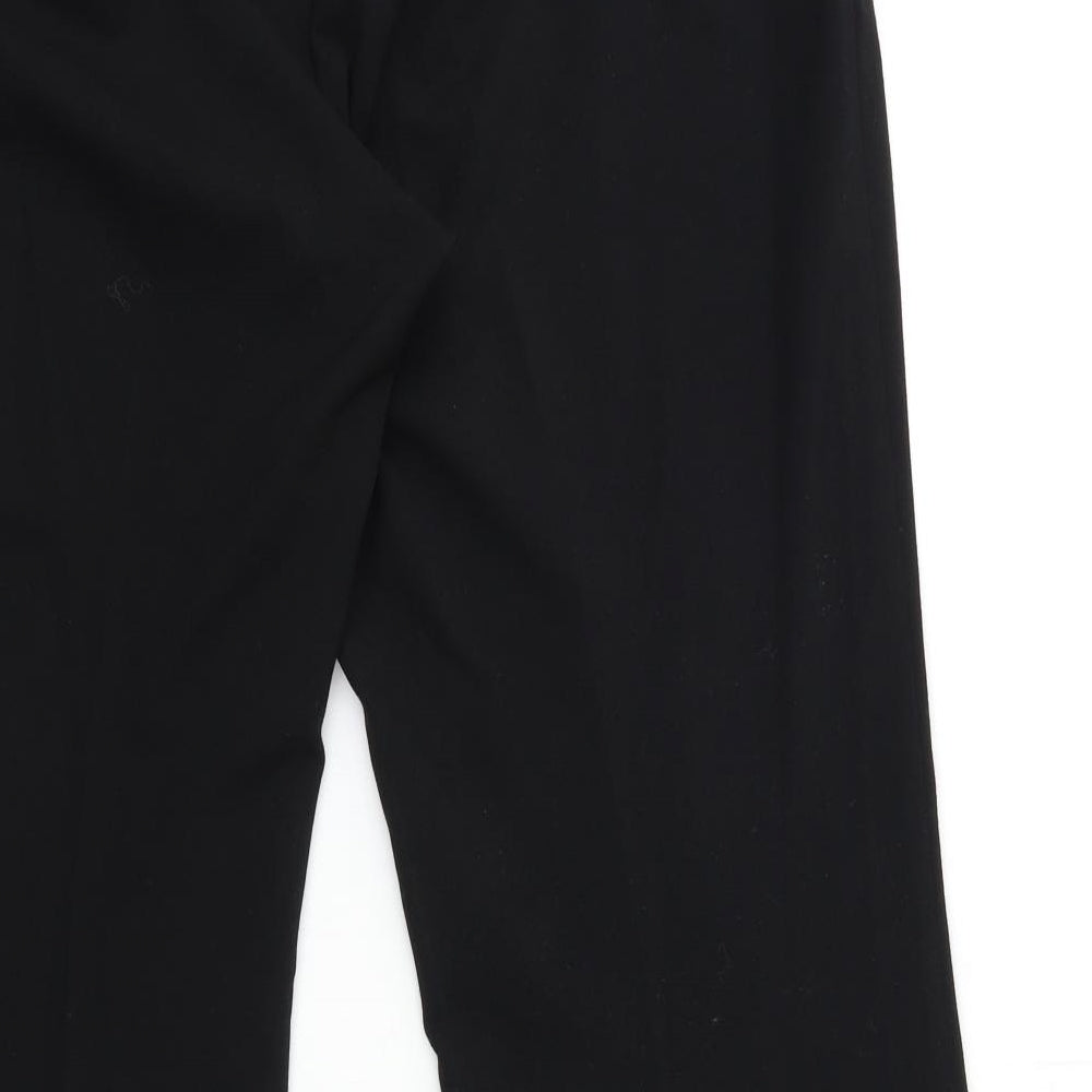 Brand and care label for AMARANTO women’s black trousers, size UK 16, 29-inch leg