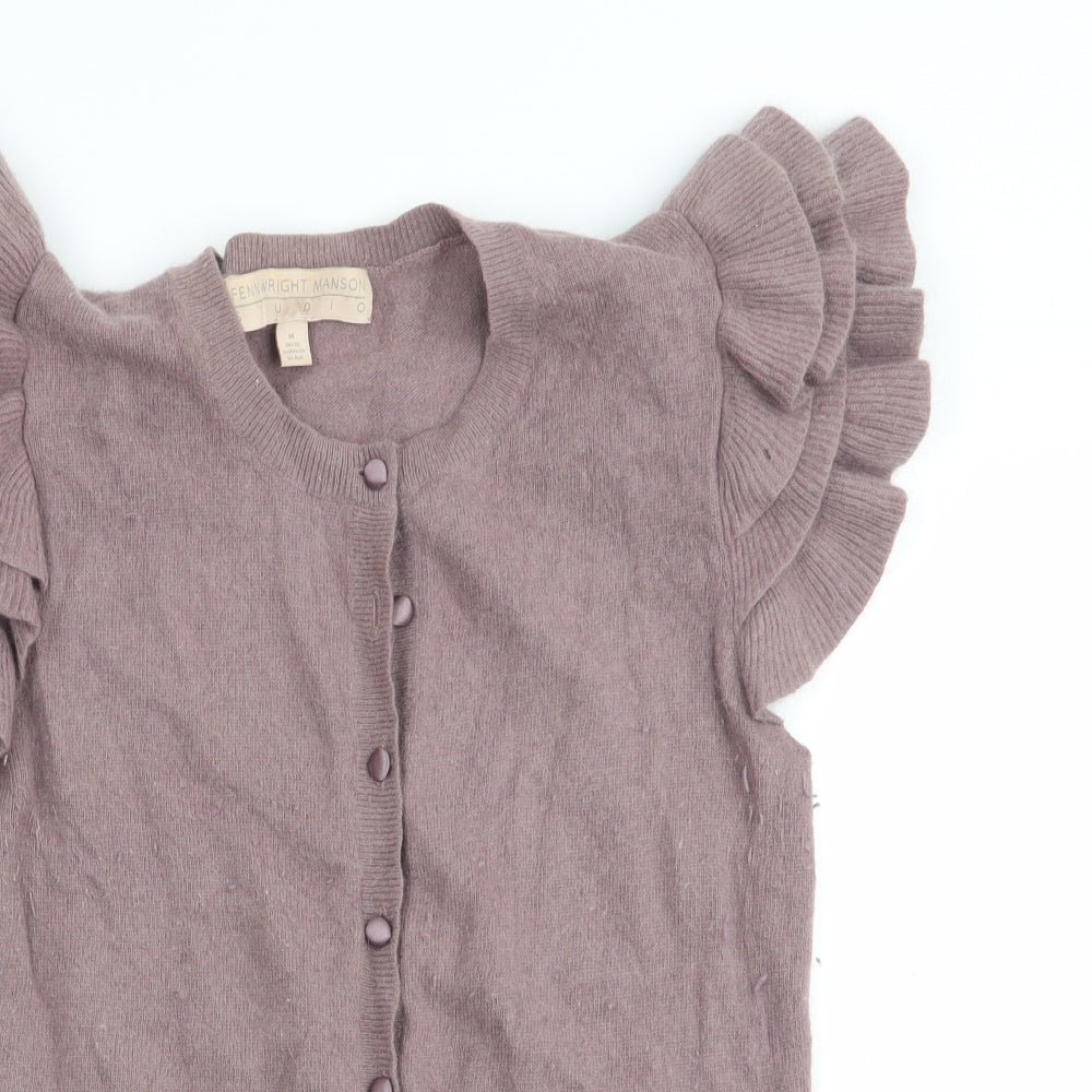 Fenn Wright Manson Womens Pink Cardigan Jumper Size 12