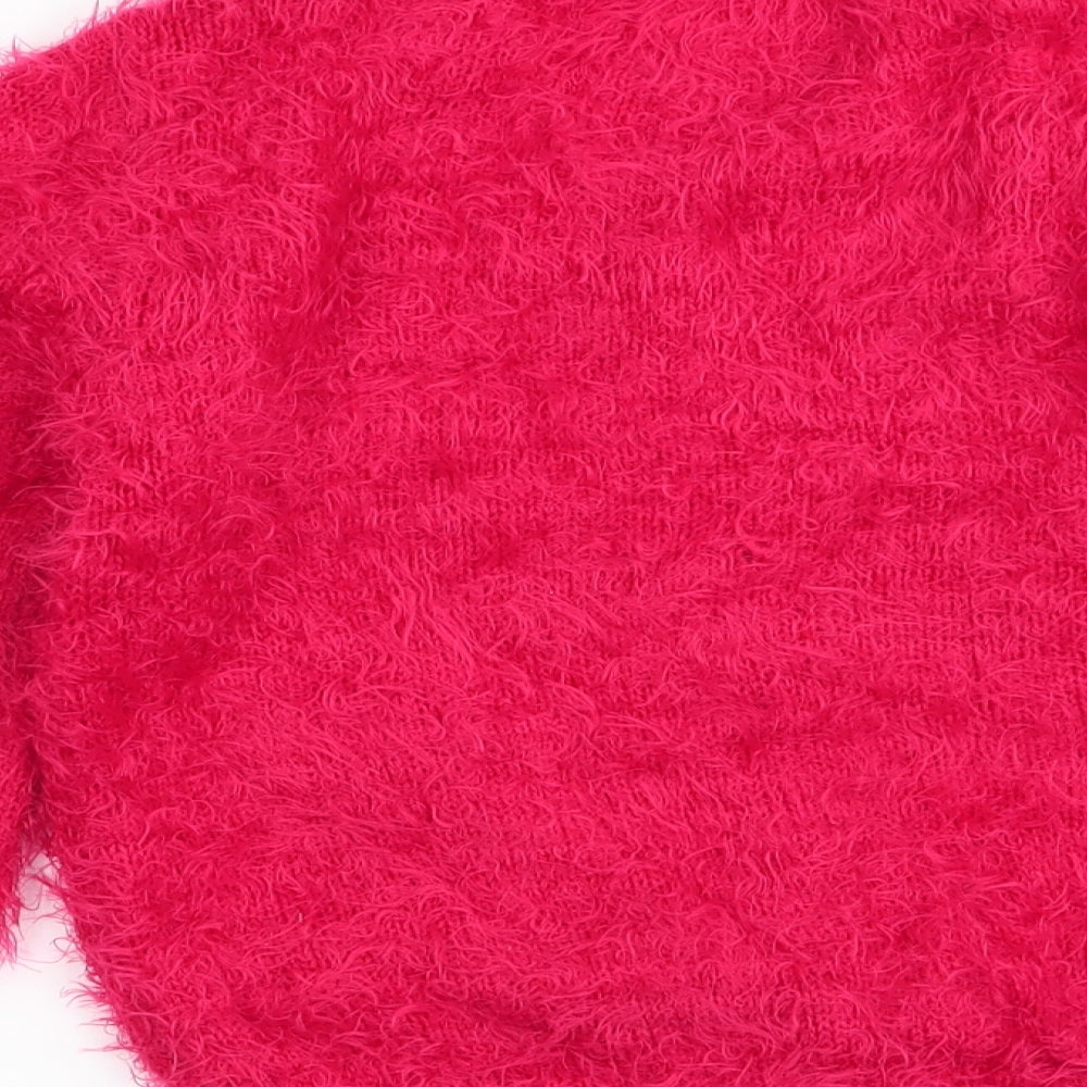 Primark Girls Red Pullover Jumper Size 4-5 Years - chrismtas