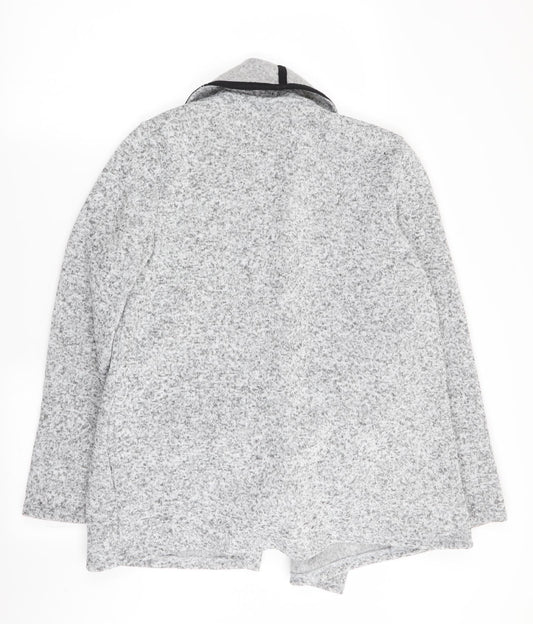 Papaya Womens Grey Overcoat Coat Size 14