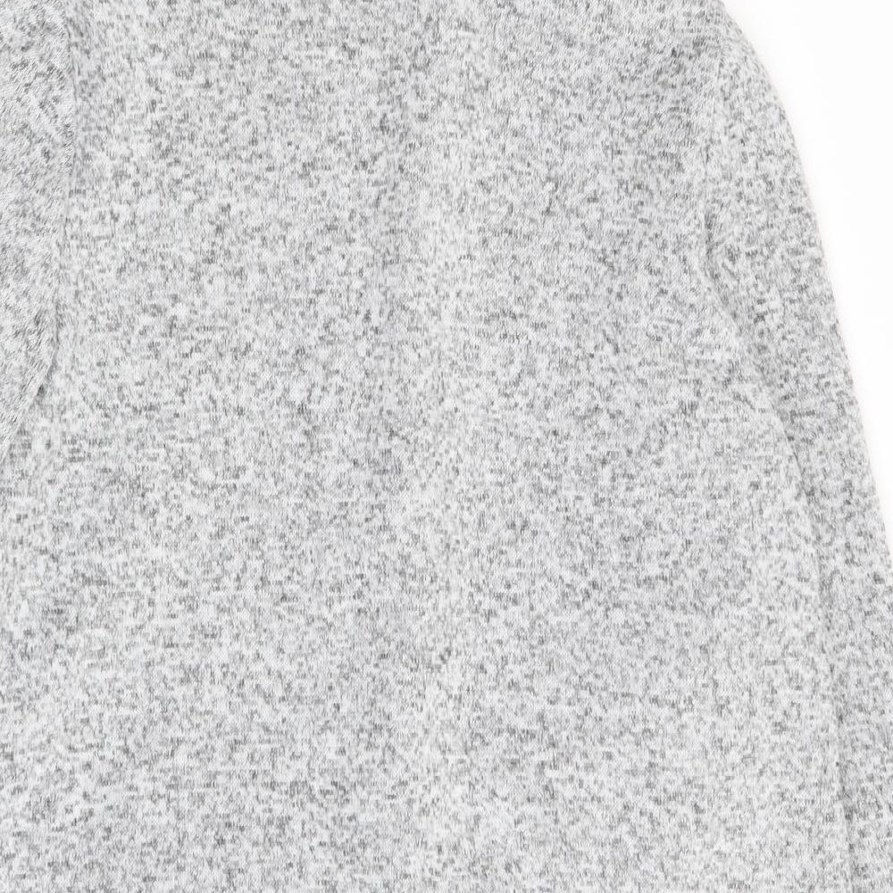 Brand and care label for Papaya women’s grey overcoat coat, size UK 14