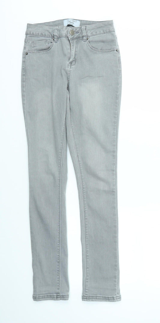 New Look Girls Grey Skinny Jeans Size 14 Years
