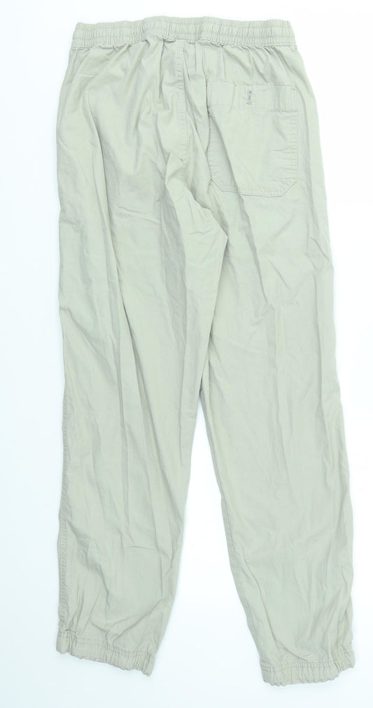 M&S Womens Grey Paperbag Shorts Size 30 - stretch waistband