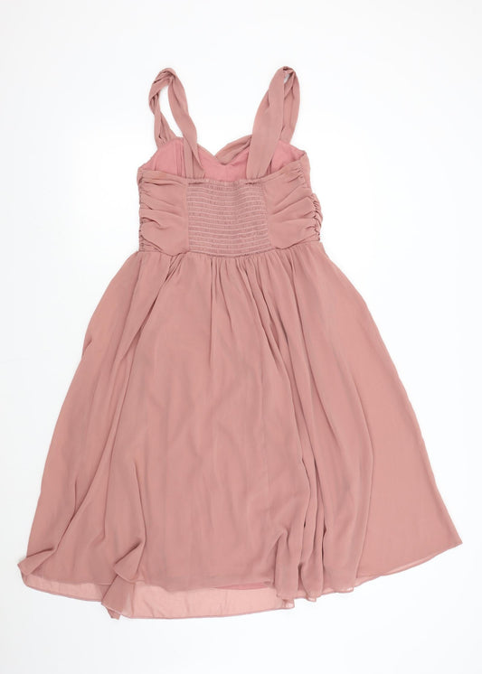 ASOS Womens Pink Fit & Flare Size 10