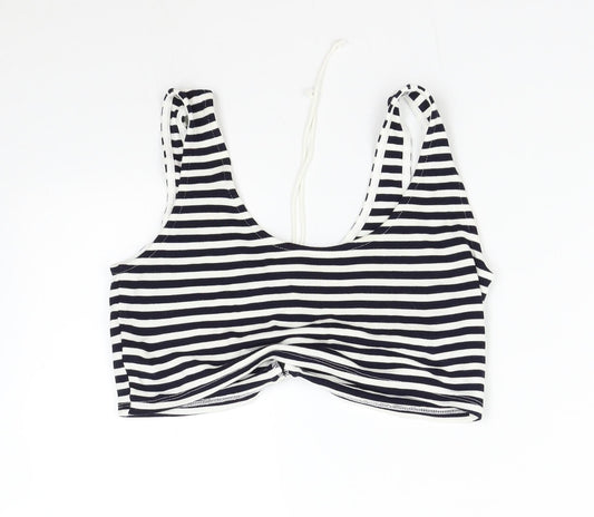 Topshop Womens Multicoloured Striped Cropped Tank Size 12