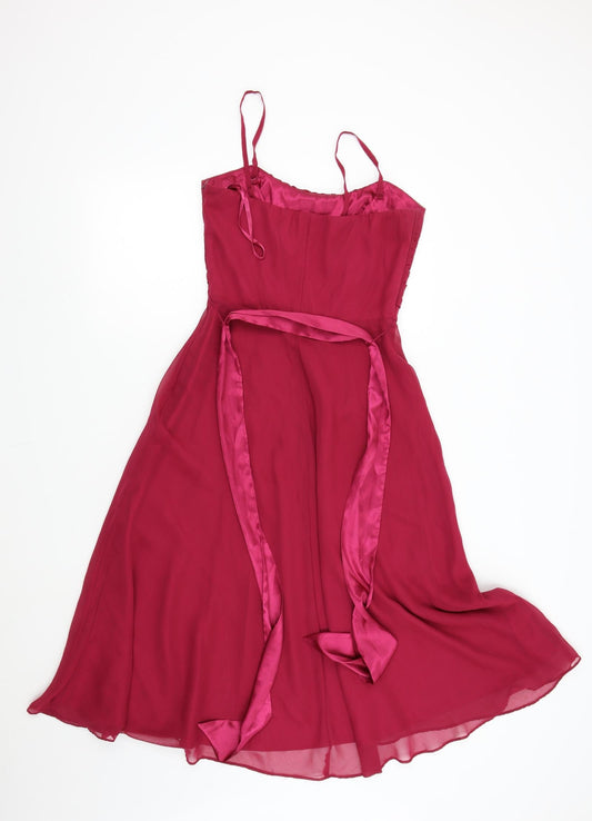 Definitions Womens Pink Fit & Flare Size 10