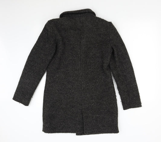 Jaqueline de Young Womens Grey Overcoat Coat Size M