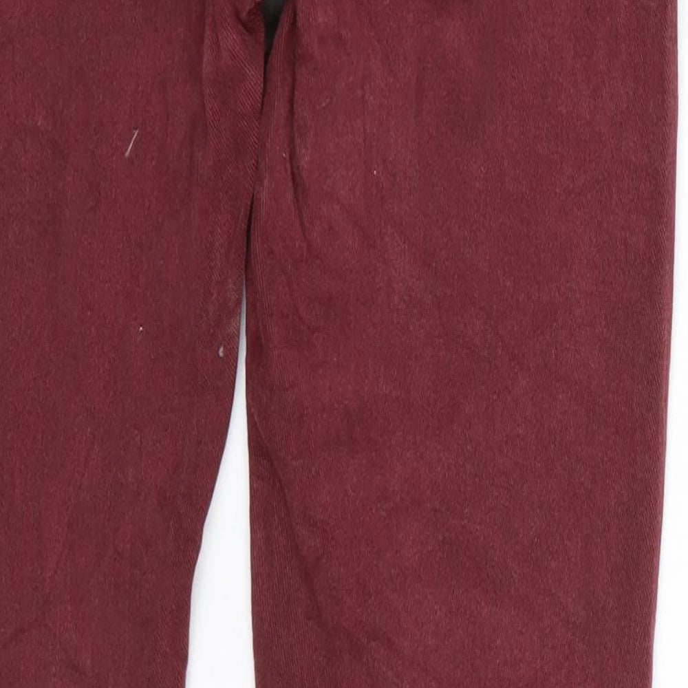 Preworn Womens Red Denim Skinny Jeans Size 27 L25 in
