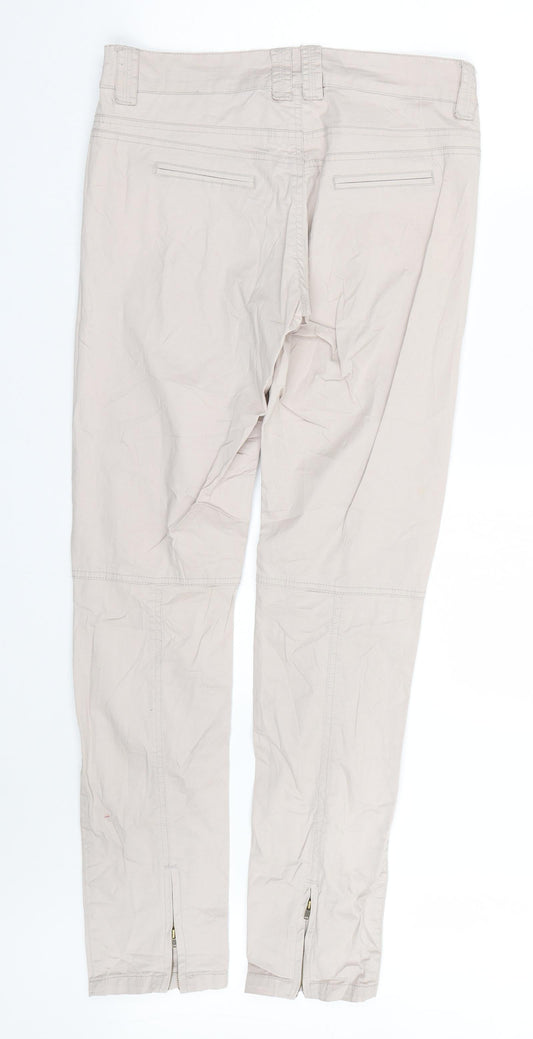 Ginatricot Womens Beige Trousers Size 12 L29 in