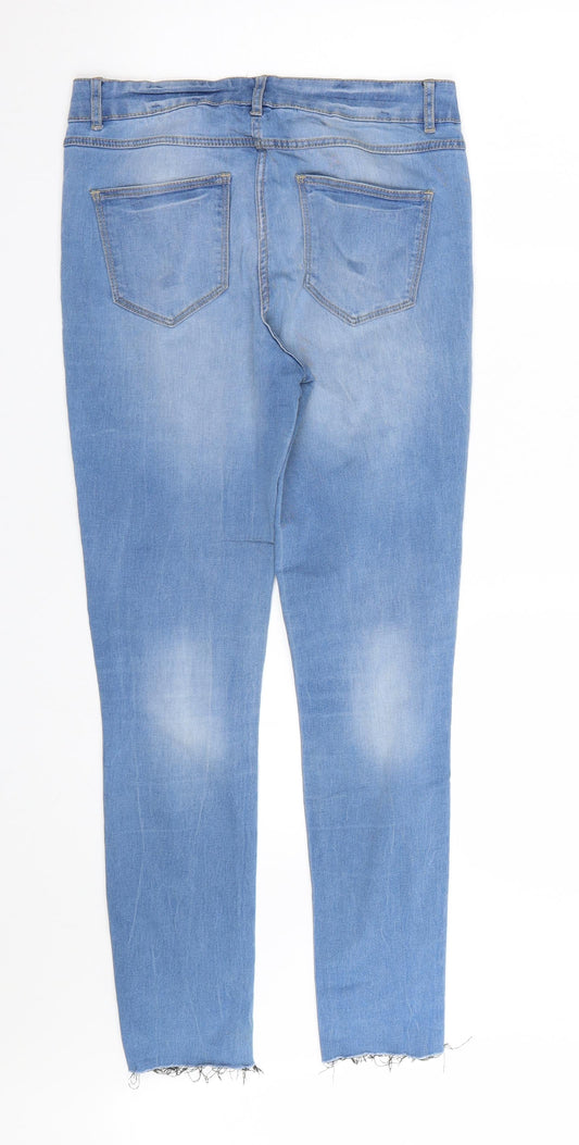 Papaya Womens Blue Denim Skinny Jeans Size 8 L27 in