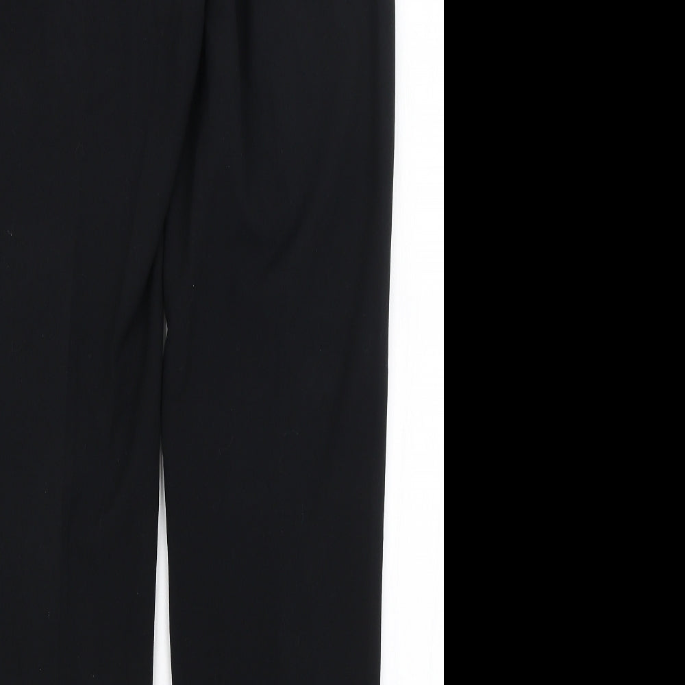 M&S Womens Black Dress Pants Trousers Size 10 L30 in