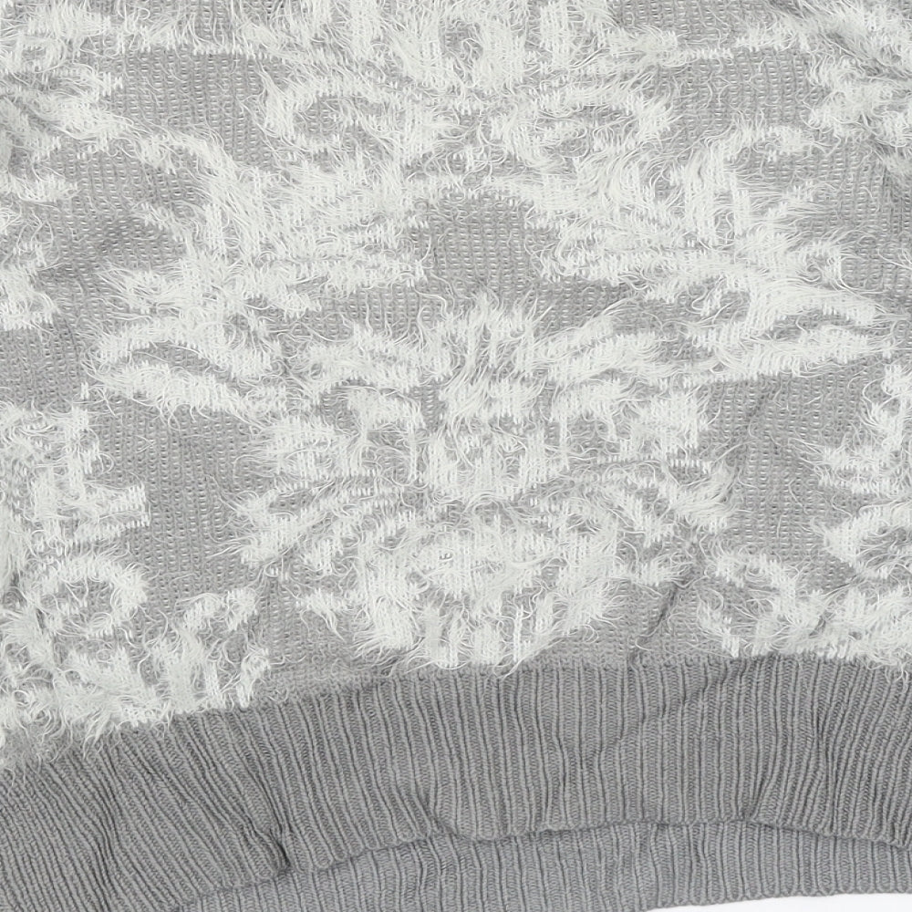 Dorothy Perkins Womens Grey Pullover Jumper Size 14