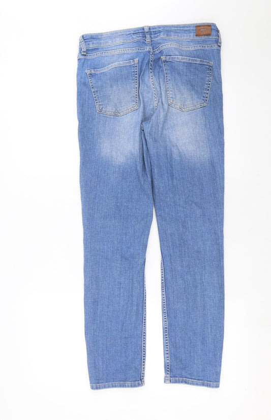 sivian heach Womens Blue Denim Straight Jeans Size 30 in L28 in