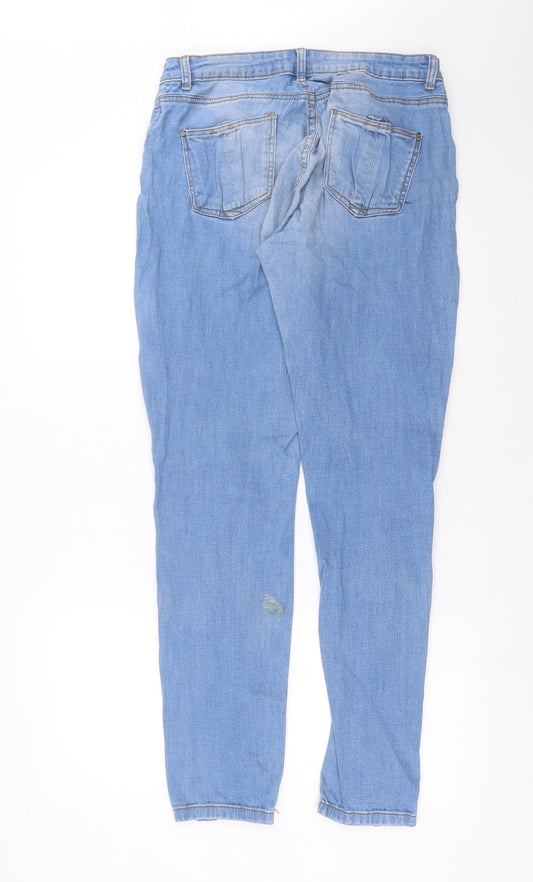 Dorothy Perkins Womens Blue Denim Skinny Jeans Size 10 L32 in