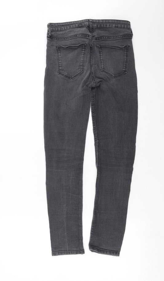 H&M Womens Grey Denim Skinny Jeans Size 26 in L27 in