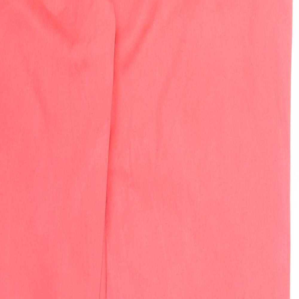 Brand and care label for Vera Moda women’s pink skinny jeans, size UK 8, 27-inch leg